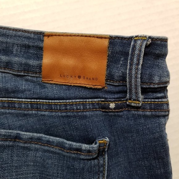 Lucky Brand jeans 8/29 Lolita Capri denim whiskered cropped stretch - Picture 13 of 15